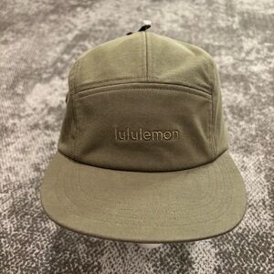 NWT Lululemon Five Panel Olive Green OSFA Hat